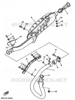 ECHAPPEMENT pour Yamaha YFM350X de 1993