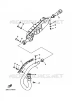ECHAPPEMENT pour Yamaha YFM350FW de 1991