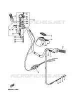 GUIDON ET CABLES pour Yamaha YFM350FW de 1991