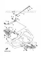 SUPPORT / REPOSE PIEDS pour Yamaha YFM350FW de 1991