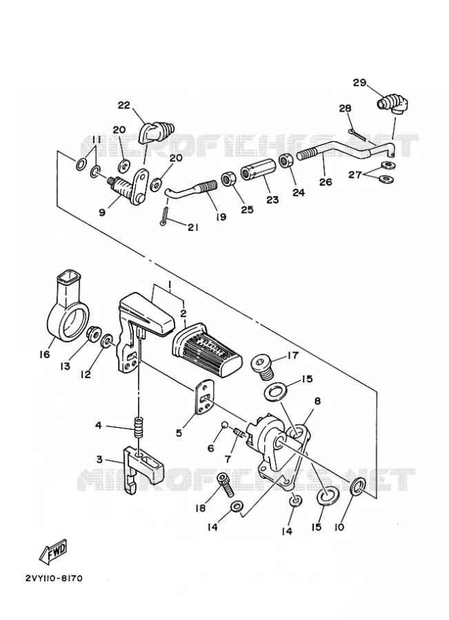 SECONDAIRE Yamaha QUAD 200 1990 YFM  YFM200DX