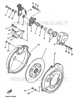 ETRIER DE FREIN ARRIERE pour Yamaha YFM250 de 1990