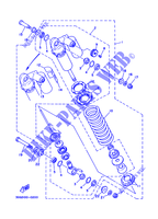 BRAS OSCILLANT / AMORTISSEUR pour Yamaha YFZ350 de 1990