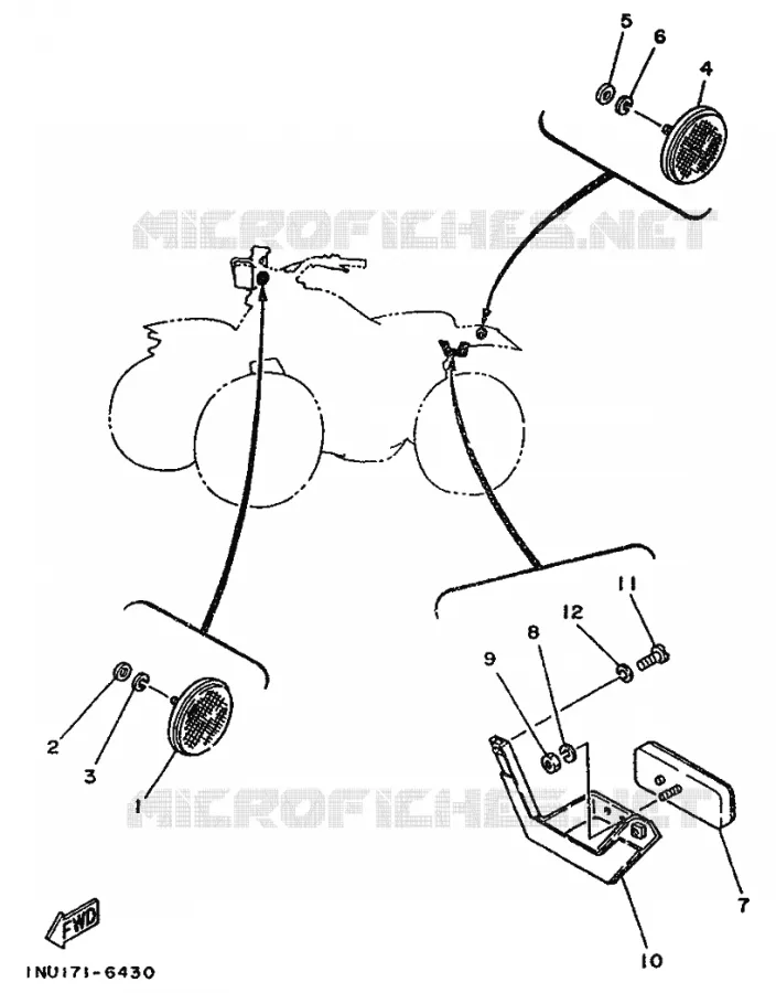 ELECTRIQUE 2 Yamaha QUAD 200 1989 YFM  YFM200DX MOTO 4 - 200 DX