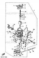 CARBURATEUR pour Yamaha YFM350X de 1989