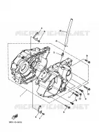 CARTER MOTEUR pour Yamaha YFM350X de 1989