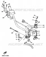 COMMODO / LEVIER pour Yamaha YFM350X de 1989