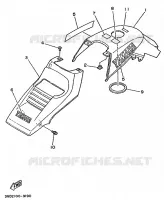 COUVERCLE LATERAL pour Yamaha YFM350X de 1989