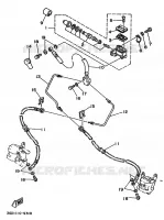 MAITRE CYLINDRE AVANT pour Yamaha YFM350X de 1989