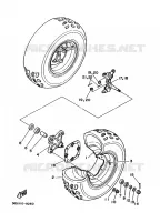 ROUE AVANT pour Yamaha YFM350X de 1989