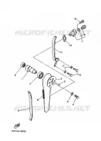 ARBRE A CAMES / CHAINE DE DISTRIBUTION pour Yamaha YFM350X de 1989