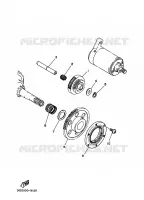 EMBRAYAGE DE DEMARREUR pour Yamaha YFM350X de 1989