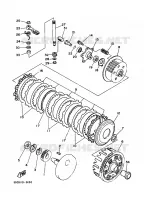 EMBRAYAGE DE DEMARREUR pour Yamaha YFM350X de 1989