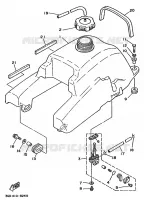 RESERVOIR A ESSENCE pour Yamaha YFM350X de 1989