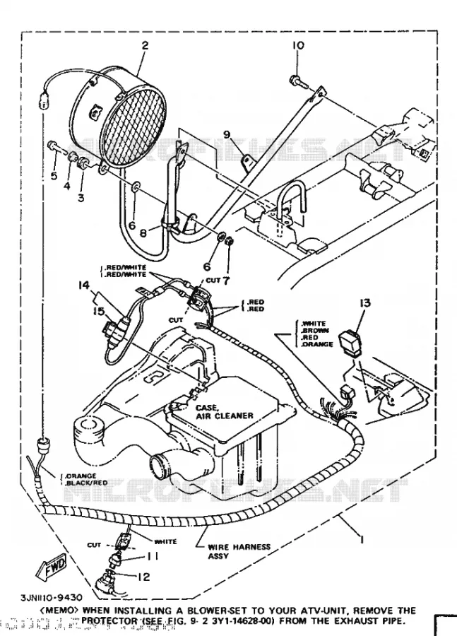 PIÈCES OPTIONNELLES - MOTEUR Yamaha QUAD 230 1989 Autres modeles  YFU1