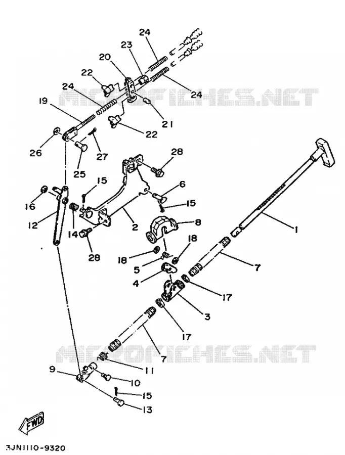 REGULATEUR & FREIN Yamaha QUAD 230 1989 Autres modeles  YFU1