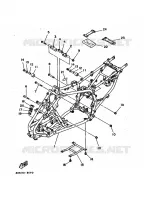 CADRE pour Yamaha YFM350X de 1988