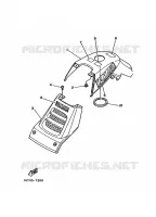 COUVERCLE LATERAL pour Yamaha YFM350X de 1988