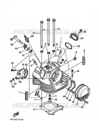 CULASSE pour Yamaha YFM350X de 1988