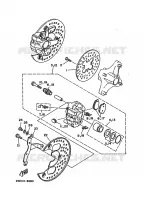 ETRIER DE FREIN AVANT pour Yamaha YFM350X de 1988