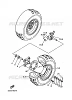 ROUE AVANT pour Yamaha YFM350X de 1988
