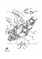 CADRE pour Yamaha YFM350X de 1988