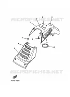 COUVERCLE LATERAL pour Yamaha YFM350X de 1988