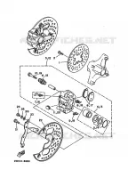 ETRIER DE FREIN AVANT pour Yamaha YFM350X de 1988