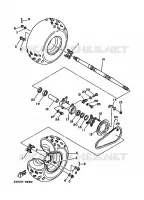 ROUE ARRIERE pour Yamaha YFM350X de 1988
