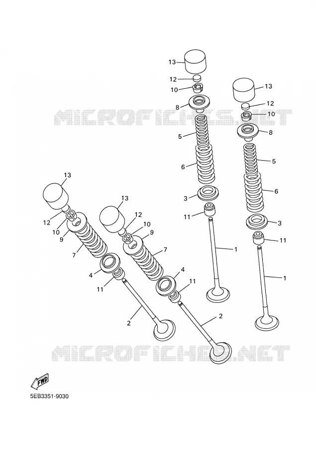 SOUPAPE Yamaha MOTO 600 2008 FZ6 S2  FZ6-NHG