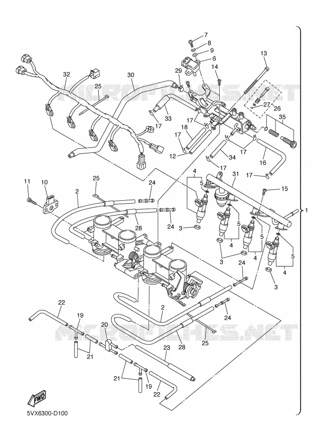 ADMISSION 2 Yamaha MOTO 600 2005 FZ6  FZ6-NST
