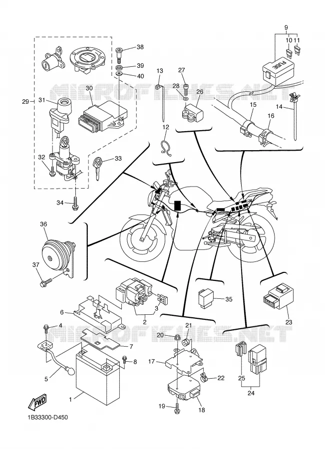 PARTIE ELECTRIQUE 2 Yamaha MOTO 600 2006 FZ6  FZ6-NSV