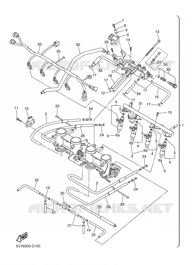 ADMISSION 2 Yamaha MOTO 600 2005 FAZER  FZ6-S