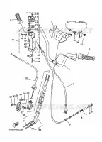 GUIDON ET CABLES pour Yamaha YFM125A de 2005