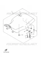 SELLE pour Yamaha YFM125A de 2005