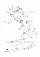 ECHAPPEMENT pour Yamaha YFM300 de 2012