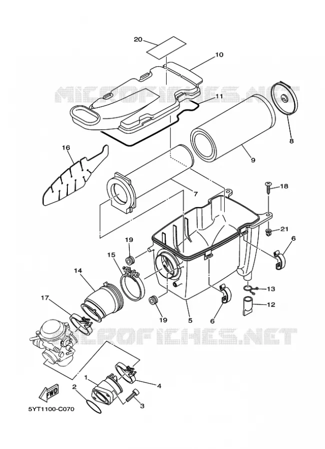 ADMISSION Yamaha QUAD 350 2004 RAPTOR  YFM350 YFM350S