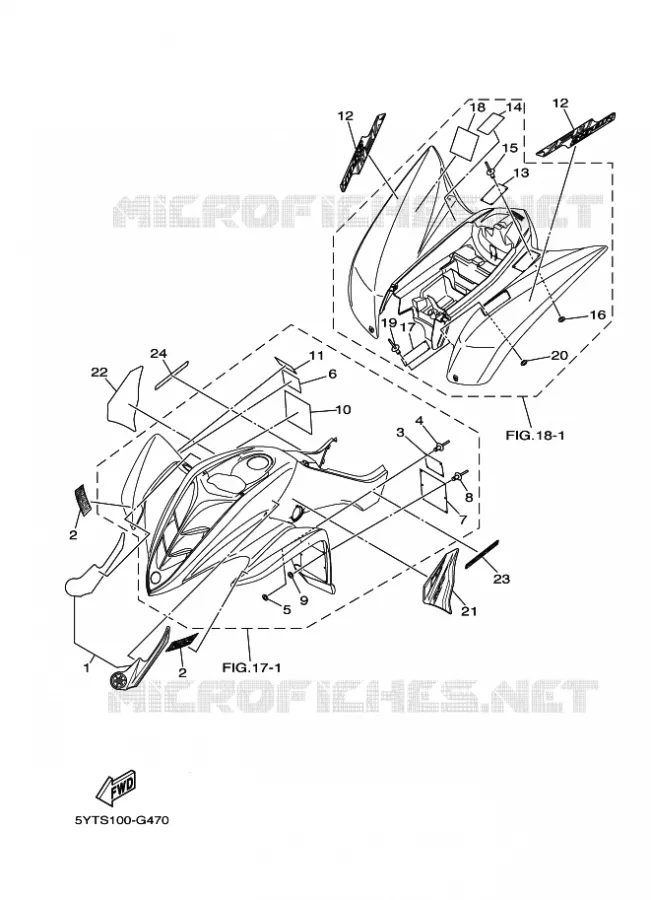 EMBLEME / ETIQUETTE 5 Yamaha QUAD 350 2008 RAPTOR  YFM350 YFM35RX RAPTOR 350