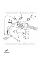 COMMODO / LEVIER pour Yamaha YFM350A de 2007