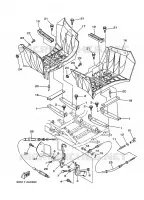 SUPPORT / REPOSE PIEDS pour Yamaha YFM350AS  de 2006