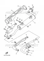 ECHAPPEMENT pour Yamaha YFM350FWA de 2008