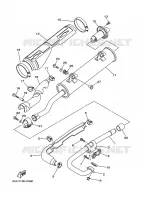 ECHAPPEMENT pour Yamaha YFM350FWA de 2011