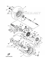 ROUE ARRIERE pour Yamaha YFM350FWA de 2011