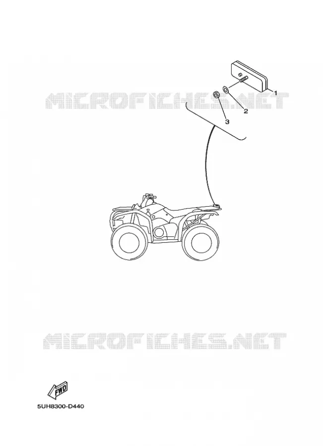 PARTIE ELECTRIQUE 2 Yamaha QUAD 350 2013 GRIZZLY  YFM350FWA YFM35FGD
