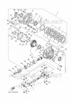 CARDAN / COUPLE CONIQUE pour Yamaha YFM350FWAN de 2007