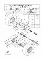 ROUE ARRIERE pour Yamaha YFM350FWAN de 2007