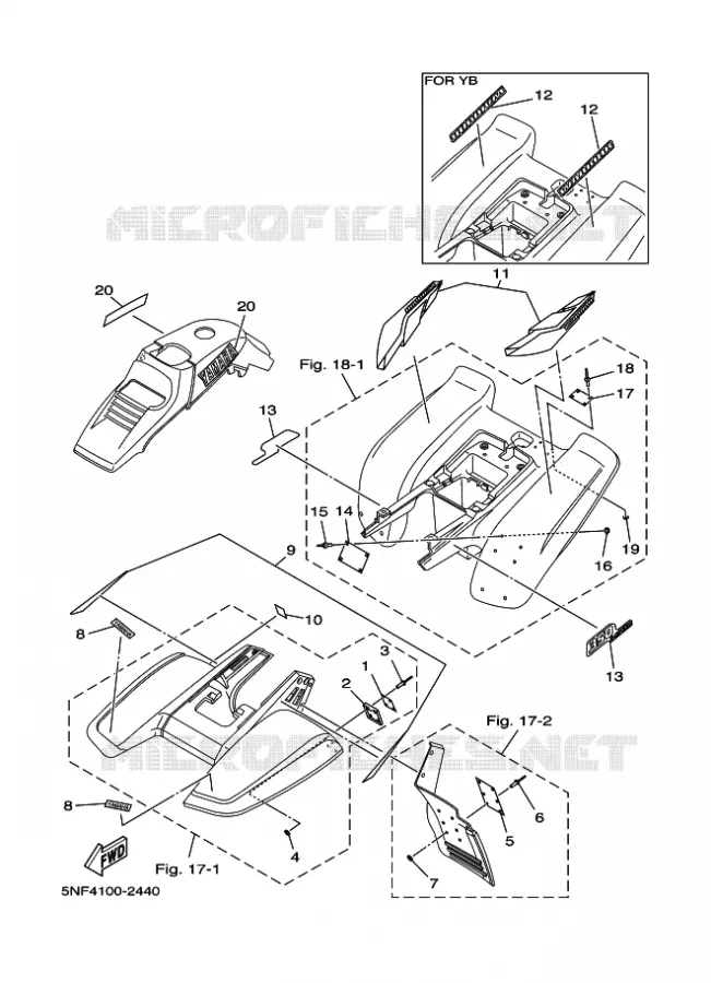 EMBLEME / ETIQUETTE 3 Yamaha QUAD 350 2002 WARRIOR  YFM350X YFM350XP WARRIOR