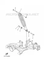 AMORTISSEUR ARRIERE pour Yamaha YFM400FWAN de 2003