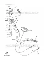 GUIDON ET CABLES pour Yamaha YFM450FWAN  de 2003
