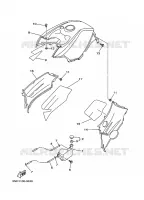 COUVERCLE LATERAL pour Yamaha YFM450FWAN  de 2004